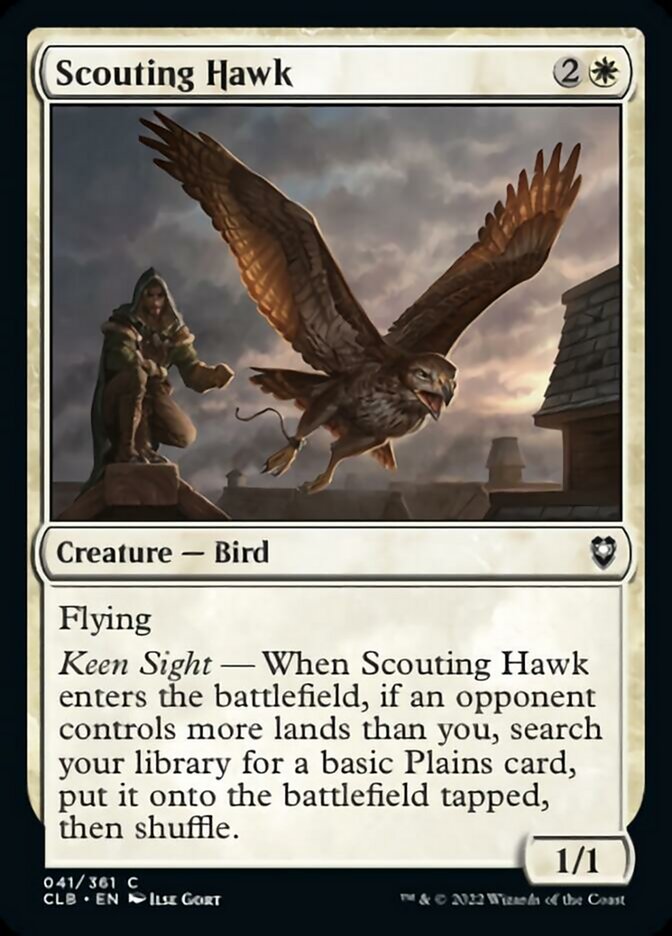 Scouting Hawk [Commander Legends: Battle for Baldur's Gate] MTG Single Magic: The Gathering    | Red Claw Gaming