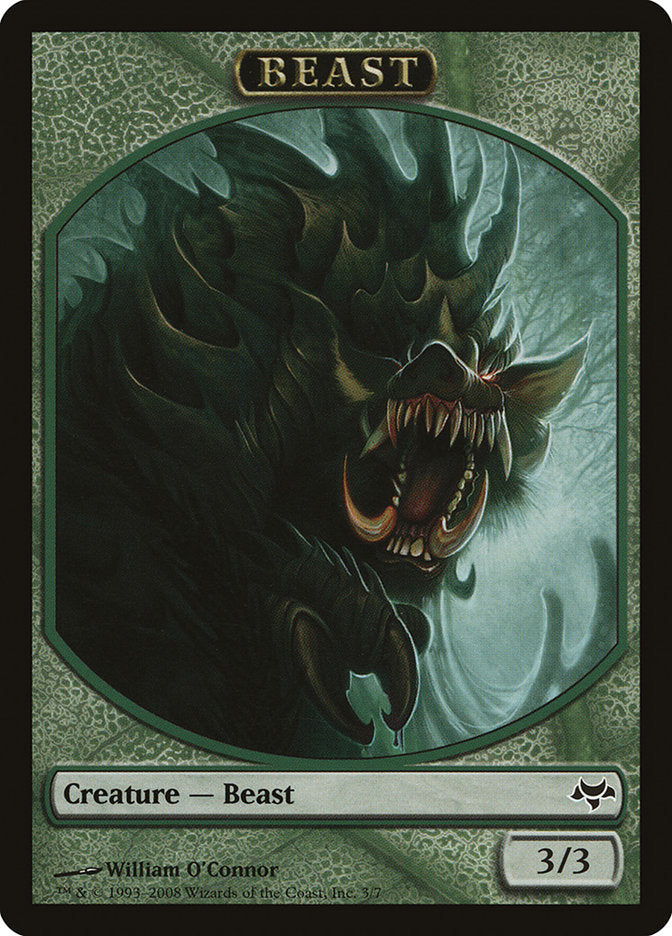 Beast Token [Eventide Tokens] MTG Single Magic: The Gathering    | Red Claw Gaming