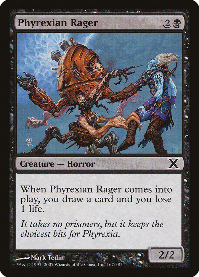 Phyrexian Rager [Tenth Edition] MTG Single Magic: The Gathering    | Red Claw Gaming