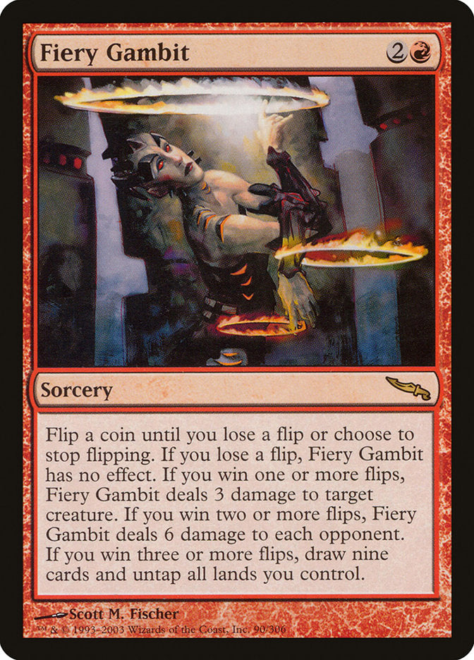 Fiery Gambit [Mirrodin] MTG Single Magic: The Gathering    | Red Claw Gaming