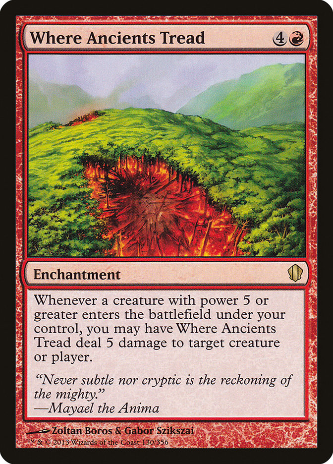 Where Ancients Tread [Commander 2013] MTG Single Magic: The Gathering    | Red Claw Gaming