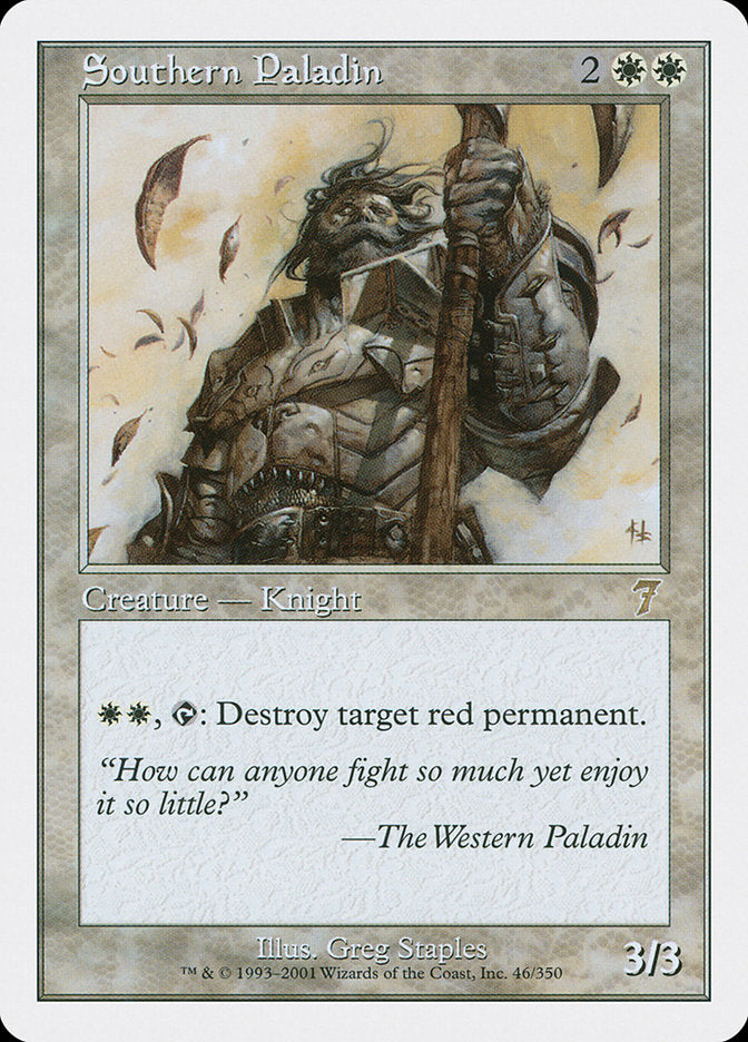 Southern Paladin [Seventh Edition] MTG Single Magic: The Gathering    | Red Claw Gaming