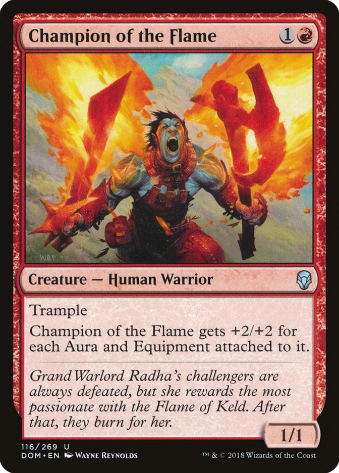 Champion of the Flame [Dominaria] MTG Single Magic: The Gathering    | Red Claw Gaming