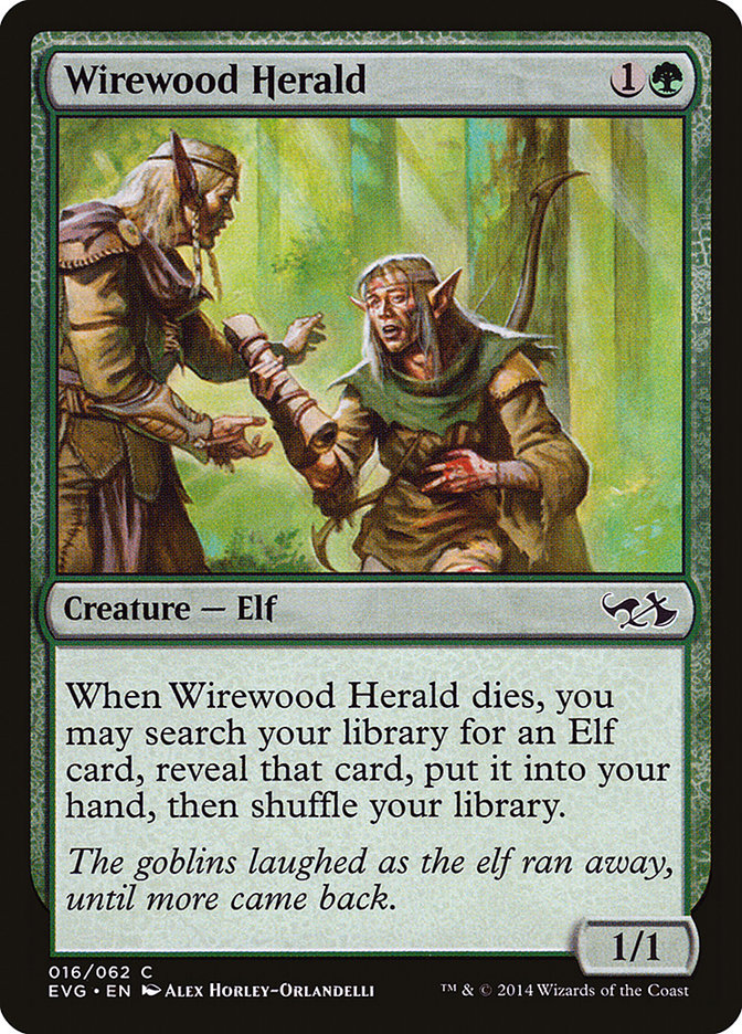 Wirewood Herald (Elves vs. Goblins) [Duel Decks Anthology] MTG Single Magic: The Gathering    | Red Claw Gaming