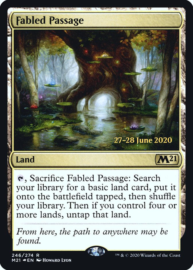 Fabled Passage [Core Set 2021 Prerelease Promos] MTG Single Magic: The Gathering    | Red Claw Gaming