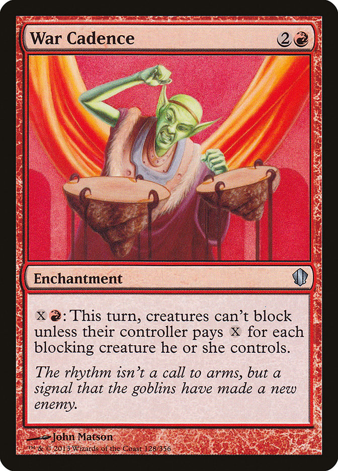 War Cadence [Commander 2013] MTG Single Magic: The Gathering    | Red Claw Gaming