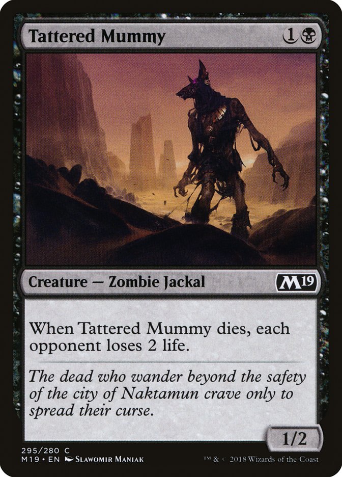 Tattered Mummy [Core Set 2019] MTG Single Magic: The Gathering    | Red Claw Gaming