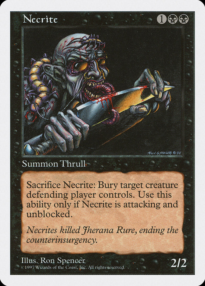 Necrite [Fifth Edition] MTG Single Magic: The Gathering    | Red Claw Gaming