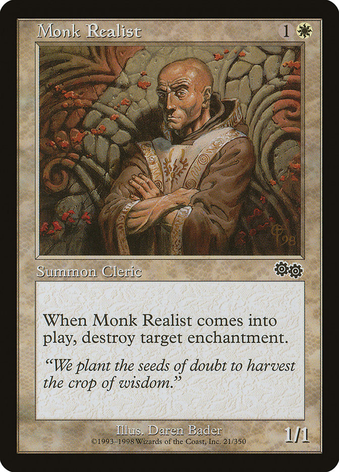 Monk Realist [Urza's Saga] MTG Single Magic: The Gathering    | Red Claw Gaming