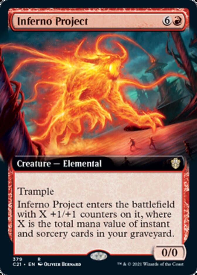 Inferno Project (Extended Art) [Commander 2021] MTG Single Magic: The Gathering    | Red Claw Gaming