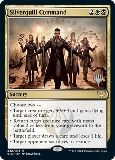 Silverquill Command (Promo Pack) [Strixhaven: School of Mages Promos] MTG Single Magic: The Gathering    | Red Claw Gaming