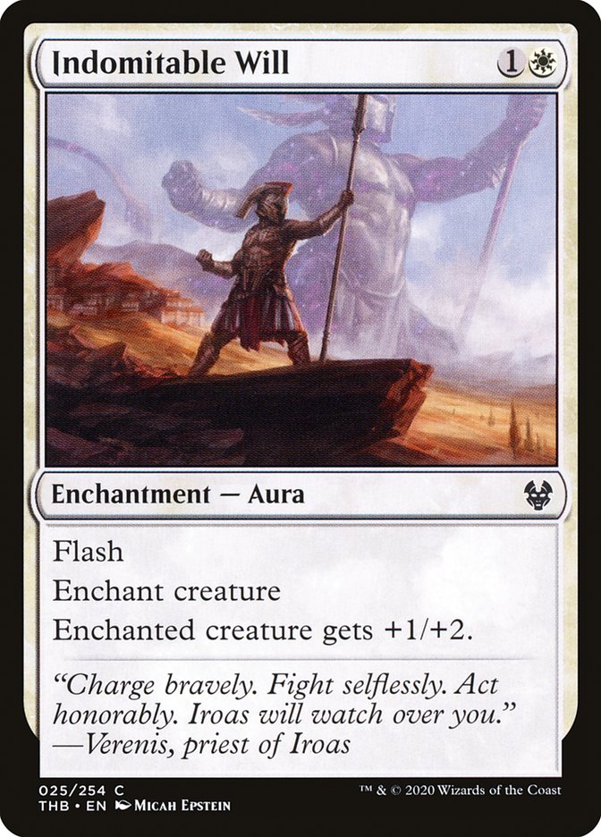 Indomitable Will [Theros Beyond Death] MTG Single Magic: The Gathering    | Red Claw Gaming