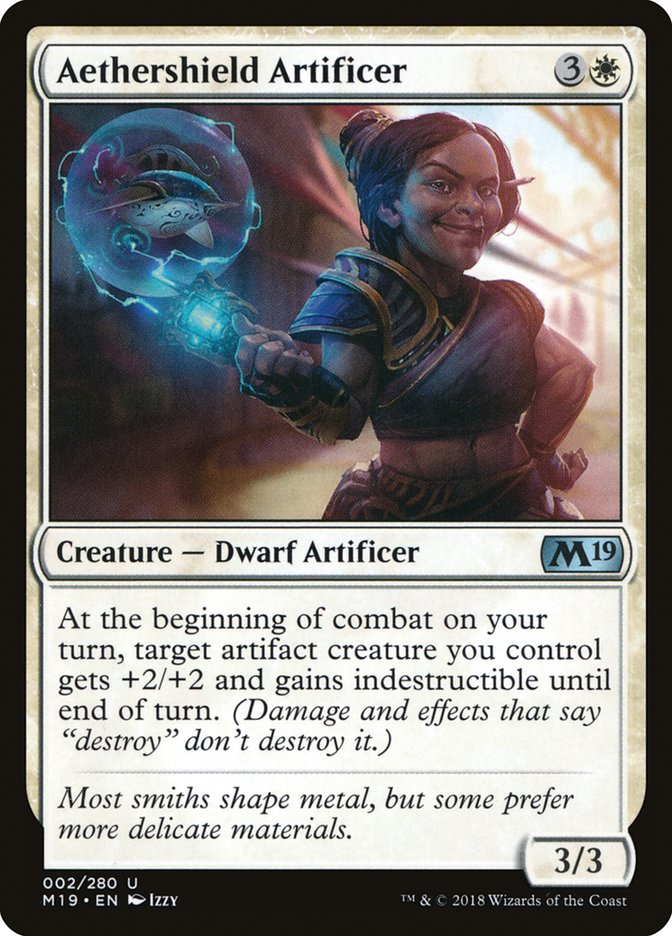 Aethershield Artificer [Core Set 2019] MTG Single Magic: The Gathering    | Red Claw Gaming
