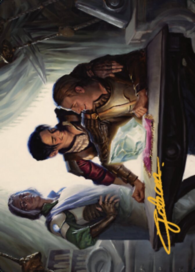 Tocasia's Welcome Art Card (Gold-Stamped Signature) [The Brothers' War Art Series] MTG Single Magic: The Gathering    | Red Claw Gaming