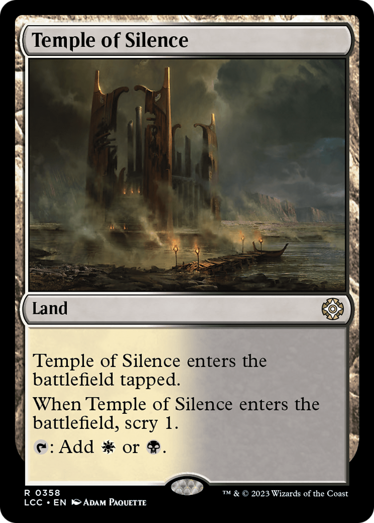 Temple of Silence [The Lost Caverns of Ixalan Commander] MTG Single Magic: The Gathering    | Red Claw Gaming