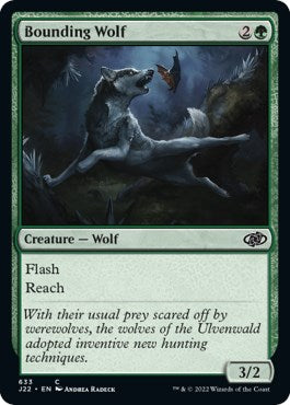Bounding Wolf [Jumpstart 2022] MTG Single Magic: The Gathering    | Red Claw Gaming