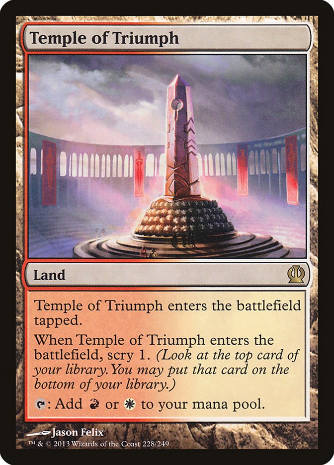 Temple of Triumph [Theros] MTG Single Magic: The Gathering    | Red Claw Gaming