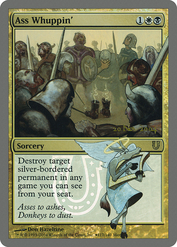 Ass Whuppin' [Unhinged Promos] MTG Single Magic: The Gathering    | Red Claw Gaming