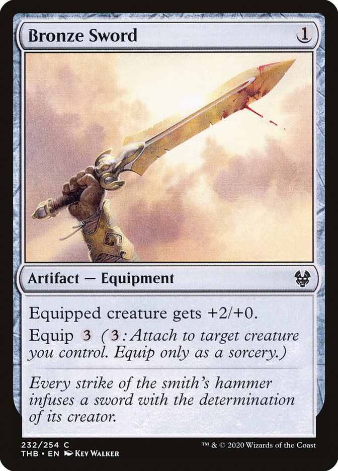 Bronze Sword [Theros Beyond Death] MTG Single Magic: The Gathering    | Red Claw Gaming