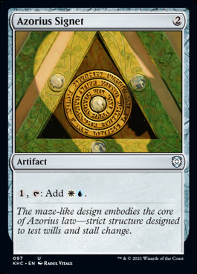 Azorius Signet [Kaldheim Commander] MTG Single Magic: The Gathering    | Red Claw Gaming
