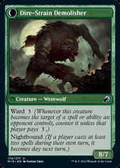 Burly Breaker // Dire-Strain Demolisher [Innistrad: Midnight Hunt] MTG Single Magic: The Gathering    | Red Claw Gaming
