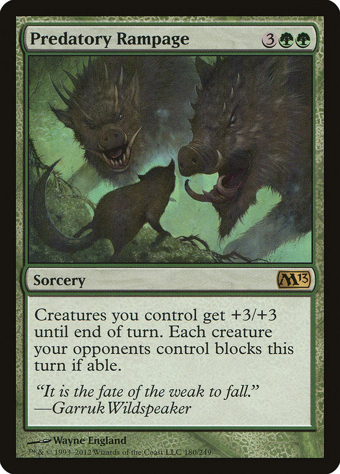 Predatory Rampage [Magic 2013] MTG Single Magic: The Gathering    | Red Claw Gaming