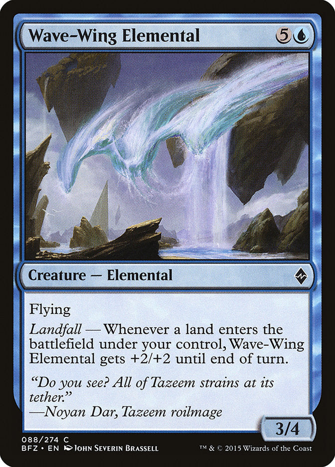 Wave-Wing Elemental [Battle for Zendikar] MTG Single Magic: The Gathering    | Red Claw Gaming