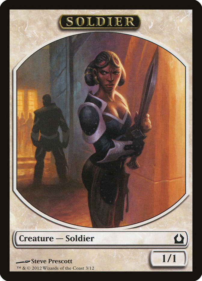 Soldier Token [Return to Ravnica Tokens] MTG Single Magic: The Gathering    | Red Claw Gaming