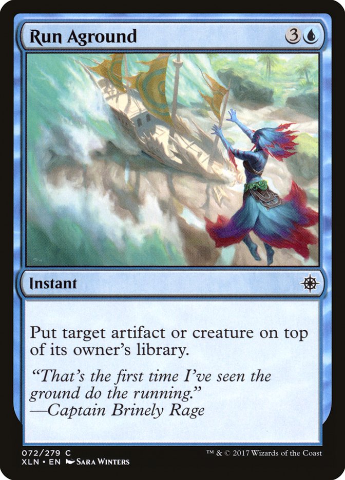 Run Aground [Ixalan] MTG Single Magic: The Gathering    | Red Claw Gaming