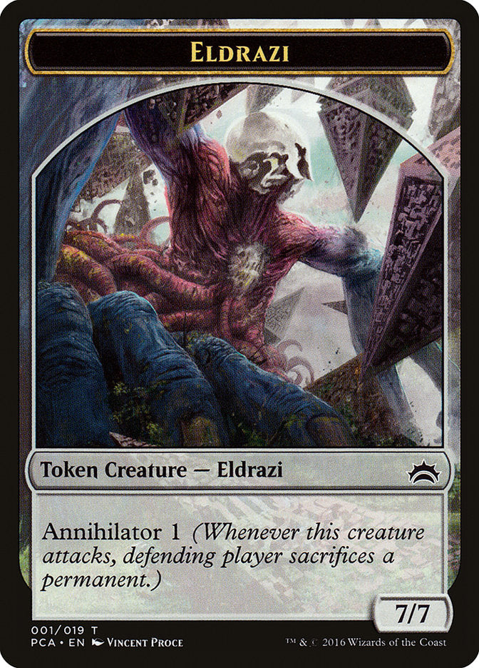 Eldrazi Spawn (003) // Eldrazi Double-Sided Token [Planechase Anthology Tokens] MTG Single Magic: The Gathering    | Red Claw Gaming
