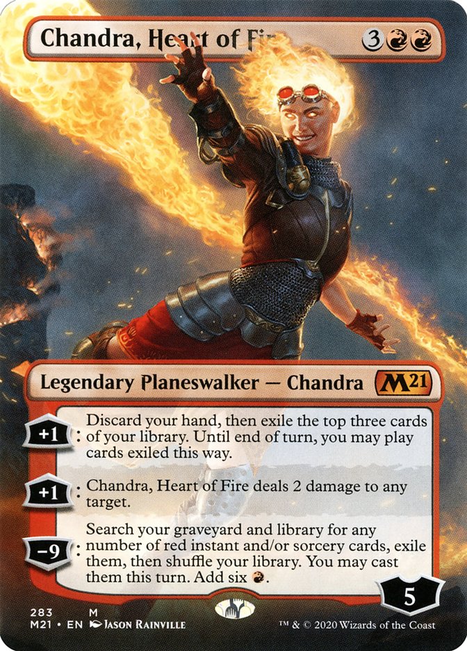 Chandra, Heart of Fire (Borderless) [Core Set 2021] MTG Single Magic: The Gathering    | Red Claw Gaming