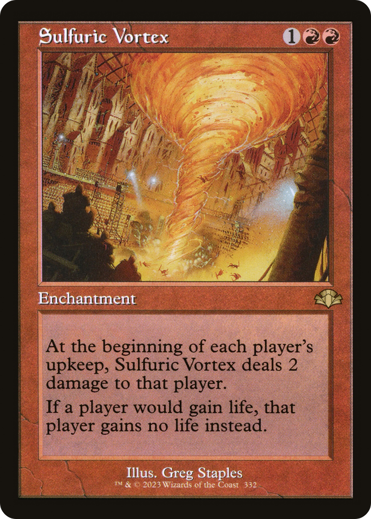 Sulfuric Vortex (Retro) [Dominaria Remastered] MTG Single Magic: The Gathering    | Red Claw Gaming
