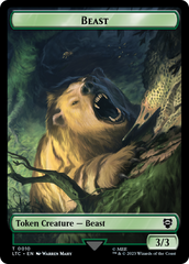 Beast // Treefolk Double Sided Token [The Lord of the Rings: Tales of Middle-Earth Commander Tokens] MTG Single Magic: The Gathering    | Red Claw Gaming