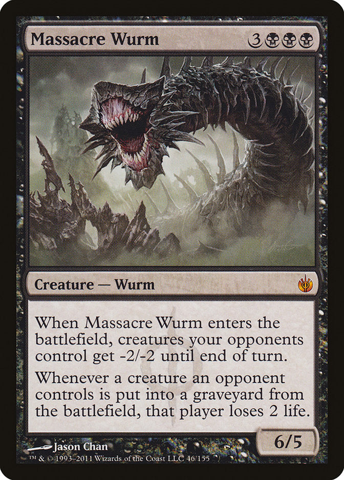 Massacre Wurm [Mirrodin Besieged] MTG Single Magic: The Gathering    | Red Claw Gaming