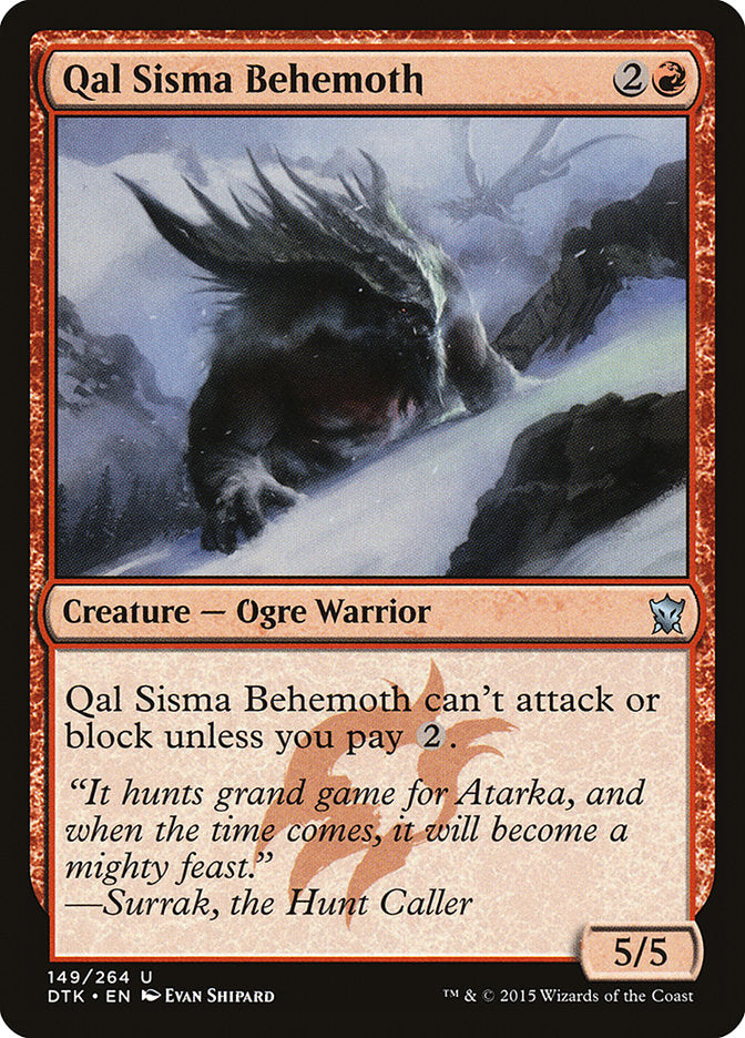 Qal Sisma Behemoth [Dragons of Tarkir] MTG Single Magic: The Gathering    | Red Claw Gaming