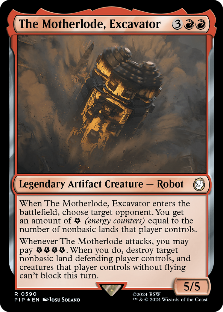 The Motherlode, Excavator (Surge Foil) [Fallout] MTG Single Magic: The Gathering    | Red Claw Gaming