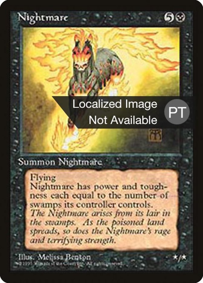 Nightmare [Fourth Edition (Foreign Black Border)] MTG Single Magic: The Gathering    | Red Claw Gaming