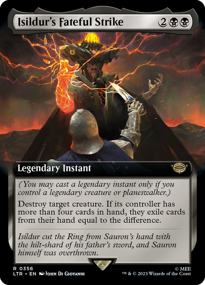 Isildur's Fateful Strike (Extended Art) [The Lord of the Rings: Tales of Middle-Earth] MTG Single Magic: The Gathering    | Red Claw Gaming