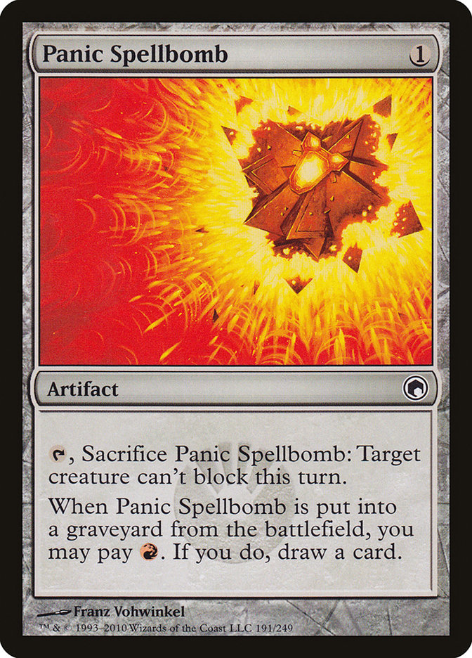 Panic Spellbomb [Scars of Mirrodin] MTG Single Magic: The Gathering    | Red Claw Gaming