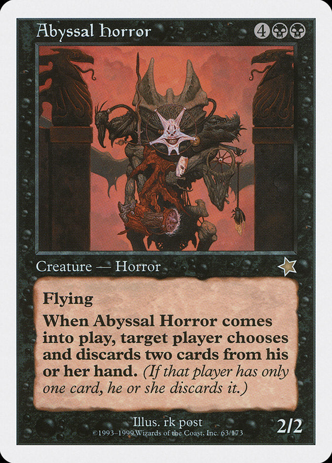 Abyssal Horror [Starter 1999] MTG Single Magic: The Gathering    | Red Claw Gaming