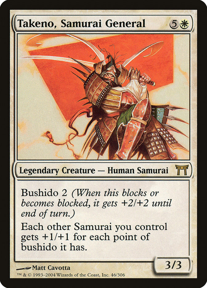 Takeno, Samurai General [Champions of Kamigawa] MTG Single Magic: The Gathering    | Red Claw Gaming