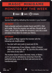 Monster of The Week (Magic Minigame) [Innistrad: Crimson Vow Minigame] MTG Single Magic: The Gathering    | Red Claw Gaming