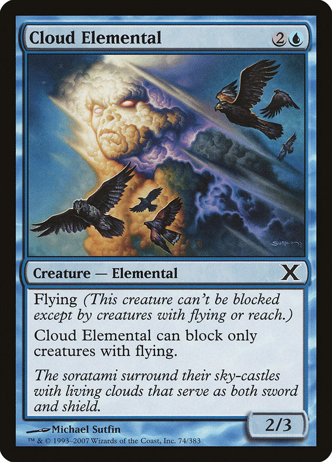 Cloud Elemental [Tenth Edition] MTG Single Magic: The Gathering    | Red Claw Gaming