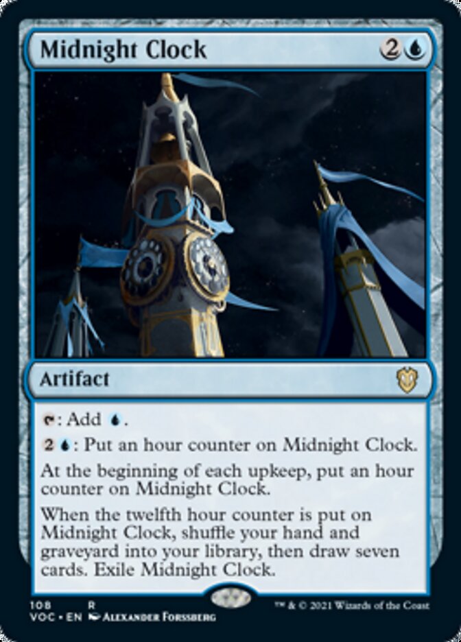 Midnight Clock [Innistrad: Crimson Vow Commander] MTG Single Magic: The Gathering    | Red Claw Gaming
