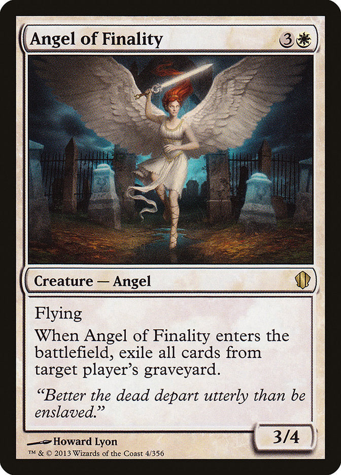Angel of Finality [Commander 2013] MTG Single Magic: The Gathering    | Red Claw Gaming