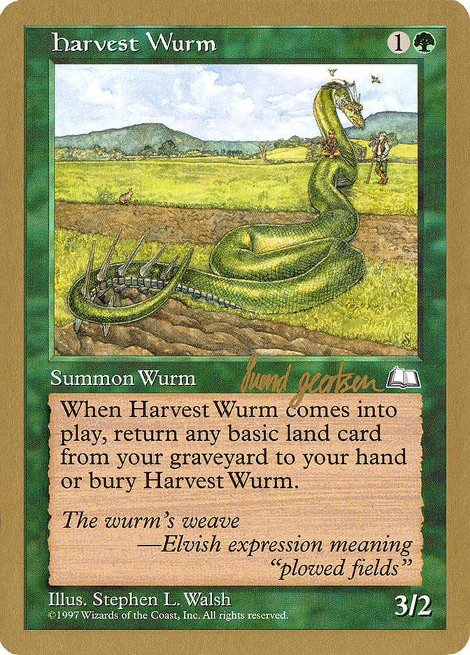 Harvest Wurm (Svend Geertsen) [World Championship Decks 1997] MTG Single Magic: The Gathering    | Red Claw Gaming