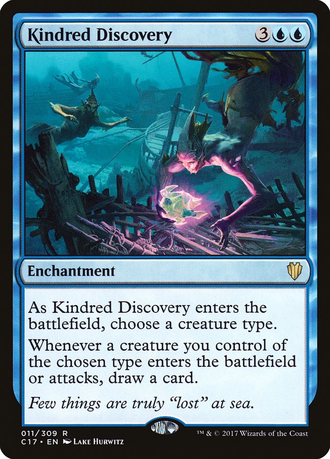 Kindred Discovery [Commander 2017] MTG Single Magic: The Gathering    | Red Claw Gaming