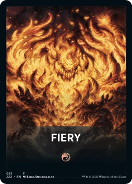 Fiery Theme Card [Jumpstart 2022 Front Cards] MTG Single Magic: The Gathering    | Red Claw Gaming