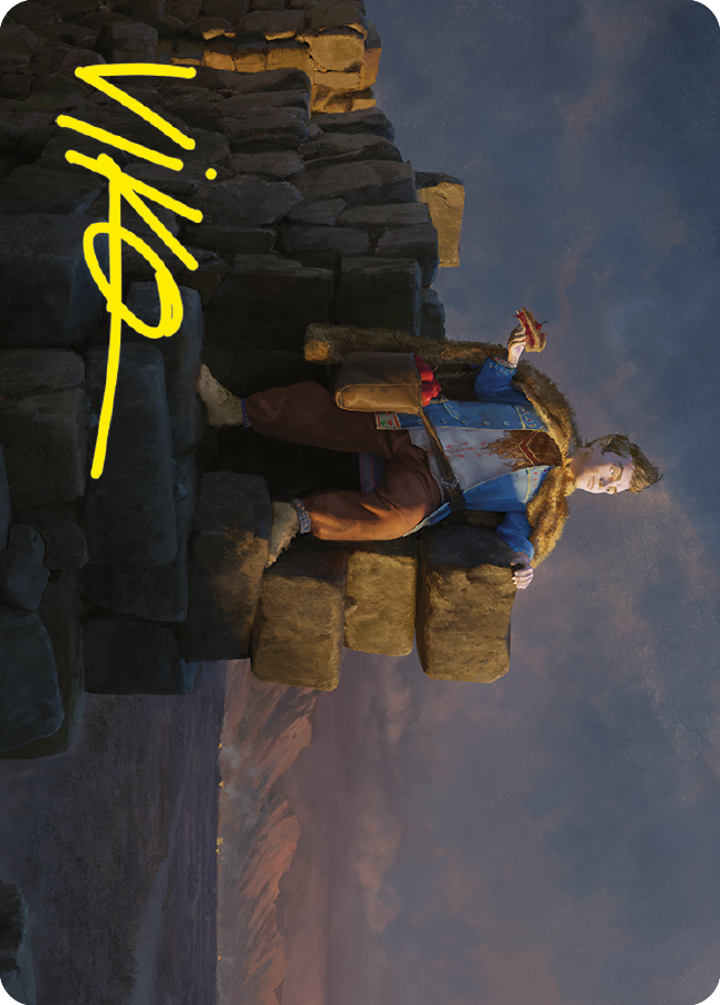 Pippin, Warden of Isengard Art Card (Gold-Stamped Signature) [The Lord of the Rings: Tales of Middle-earth Art Series] MTG Single Magic: The Gathering    | Red Claw Gaming