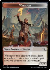 Warrior // Phyrexian Saproling Double-Sided Token [March of the Machine Tokens] MTG Single Magic: The Gathering    | Red Claw Gaming